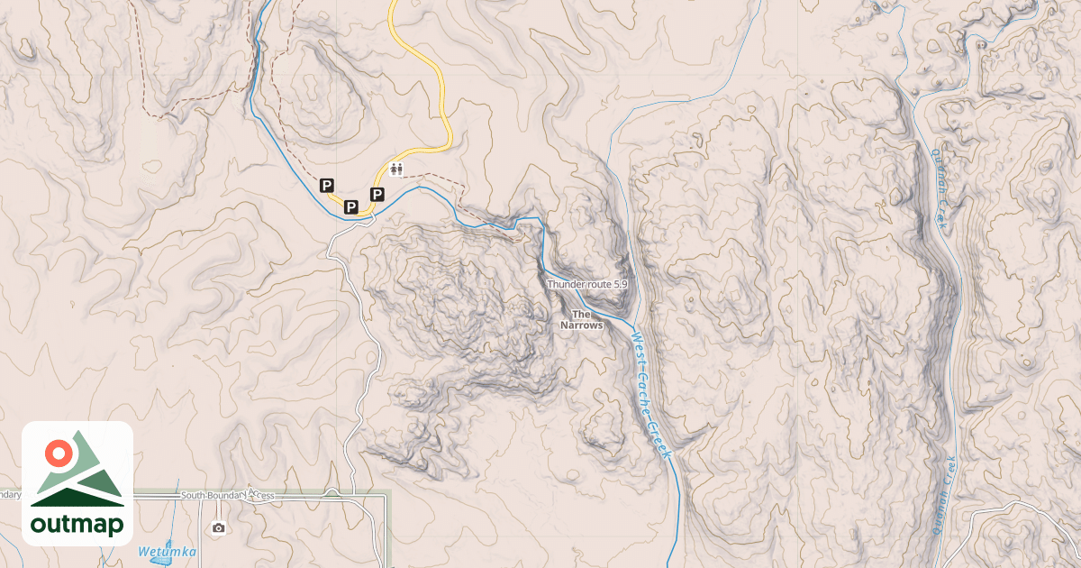 Map of Thunder route