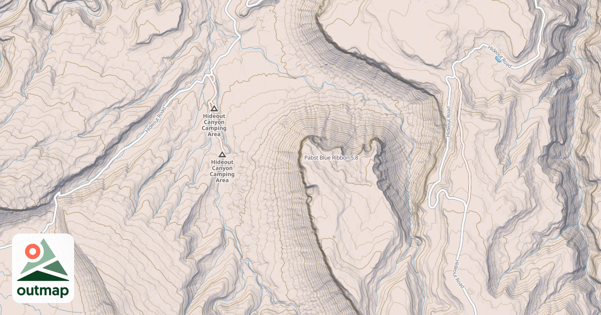 Map of Pabst Blue Ribbon