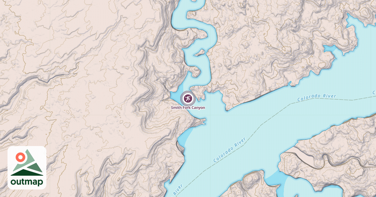 Map of Smith Fork Canyon