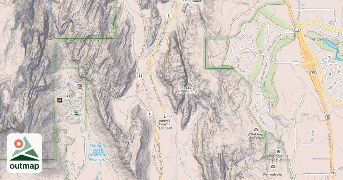 Map of Little Miss Demeanor