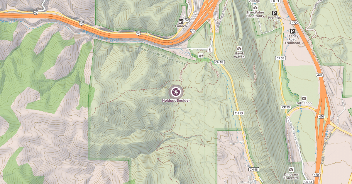 Map preview of Holdout Boulder