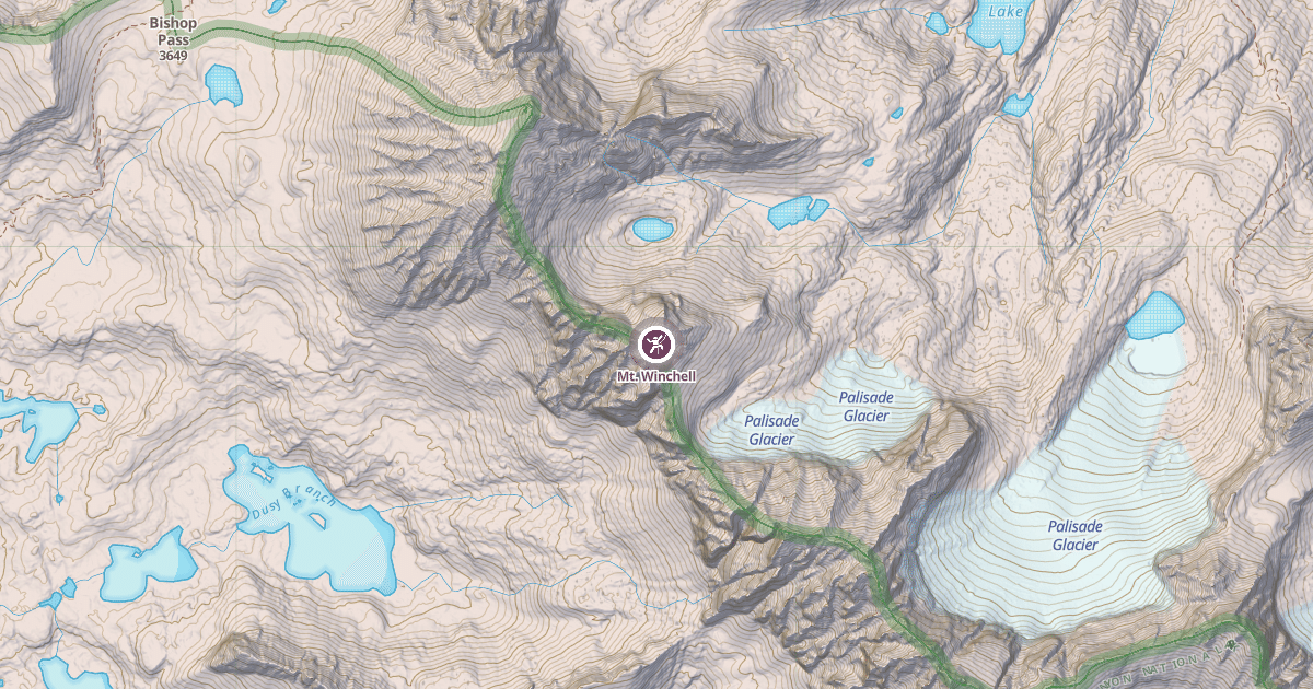 Map preview of Mt. Winchell