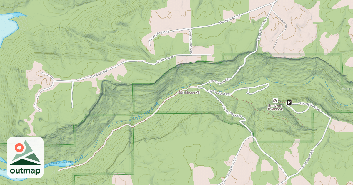 Map of Bull Moose