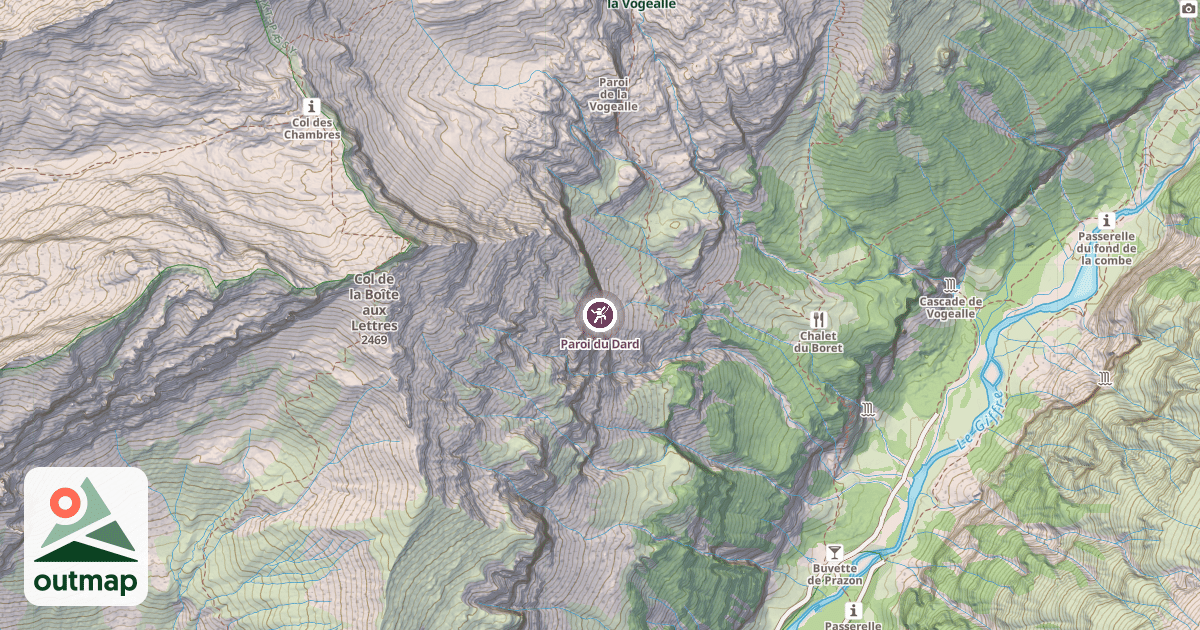 Map of Paroi du Dard