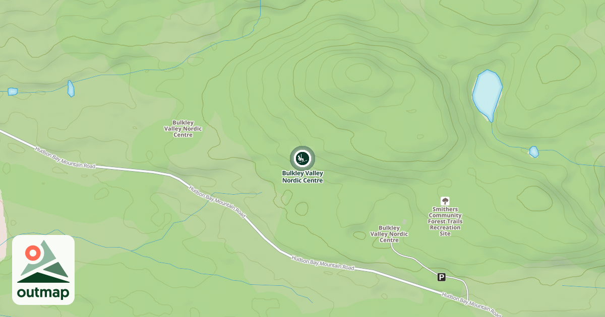 Map of Bulkley Valley Nordic Centre