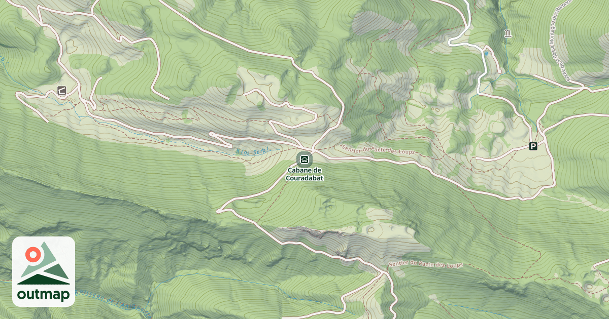 Map of Cabane de Couradabat