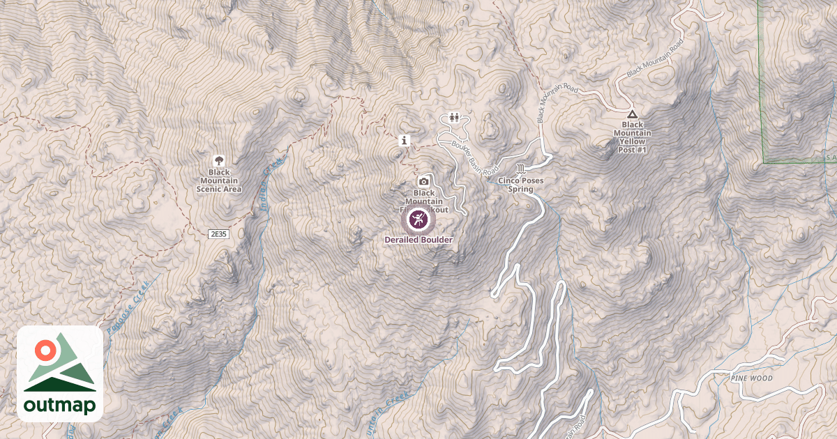 Map of Derailed Boulder
