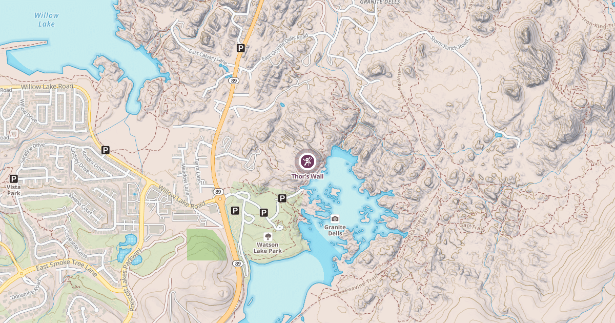 Map preview of Thor's Wall