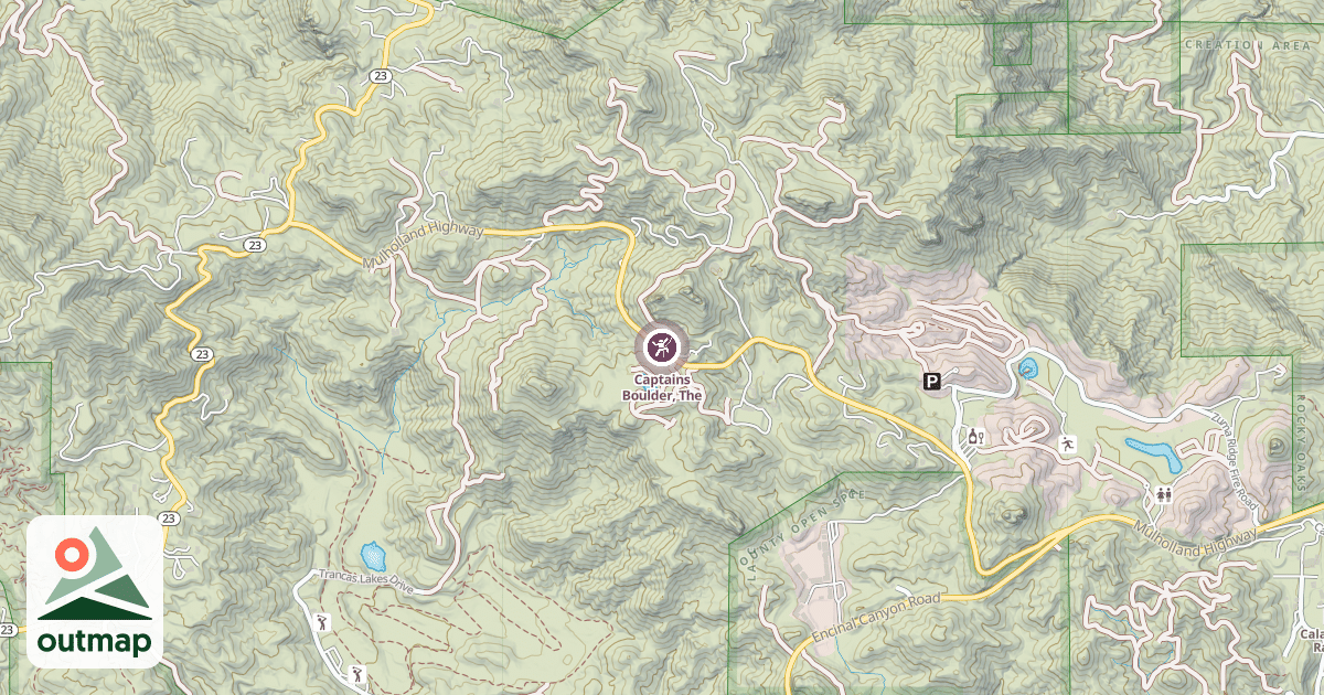 Map of Captains Boulder, The
