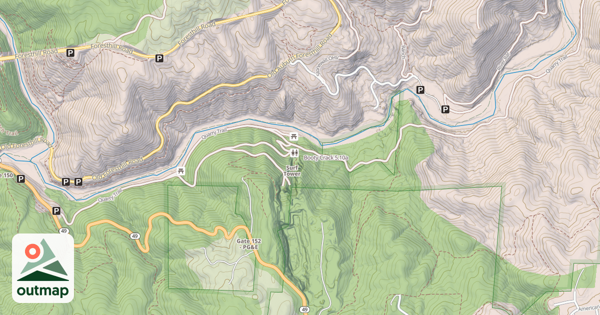 Map of Booty Crack