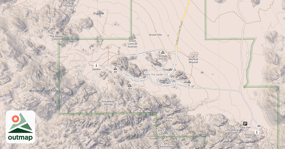 Map of Boris The Spider