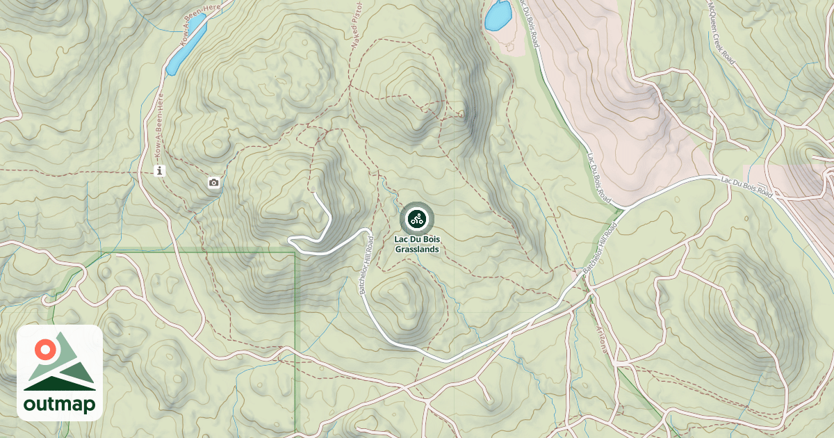 Map of Lac Du Bois Grasslands