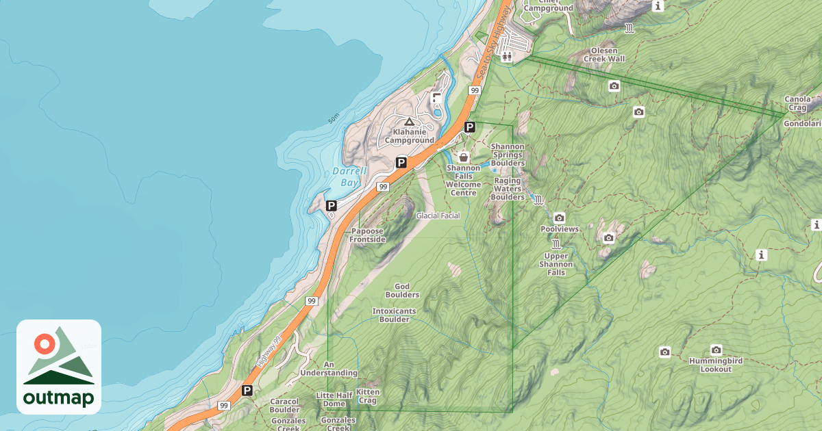 Map of Glacial Facial
