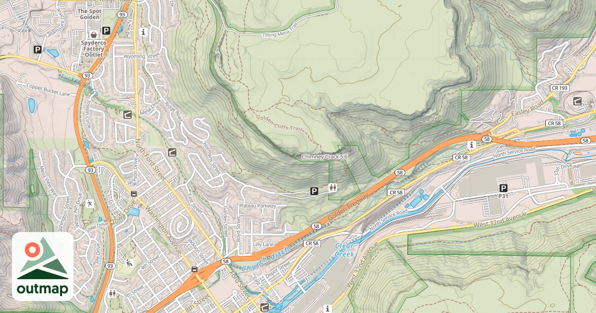 Map of Chimney Crack