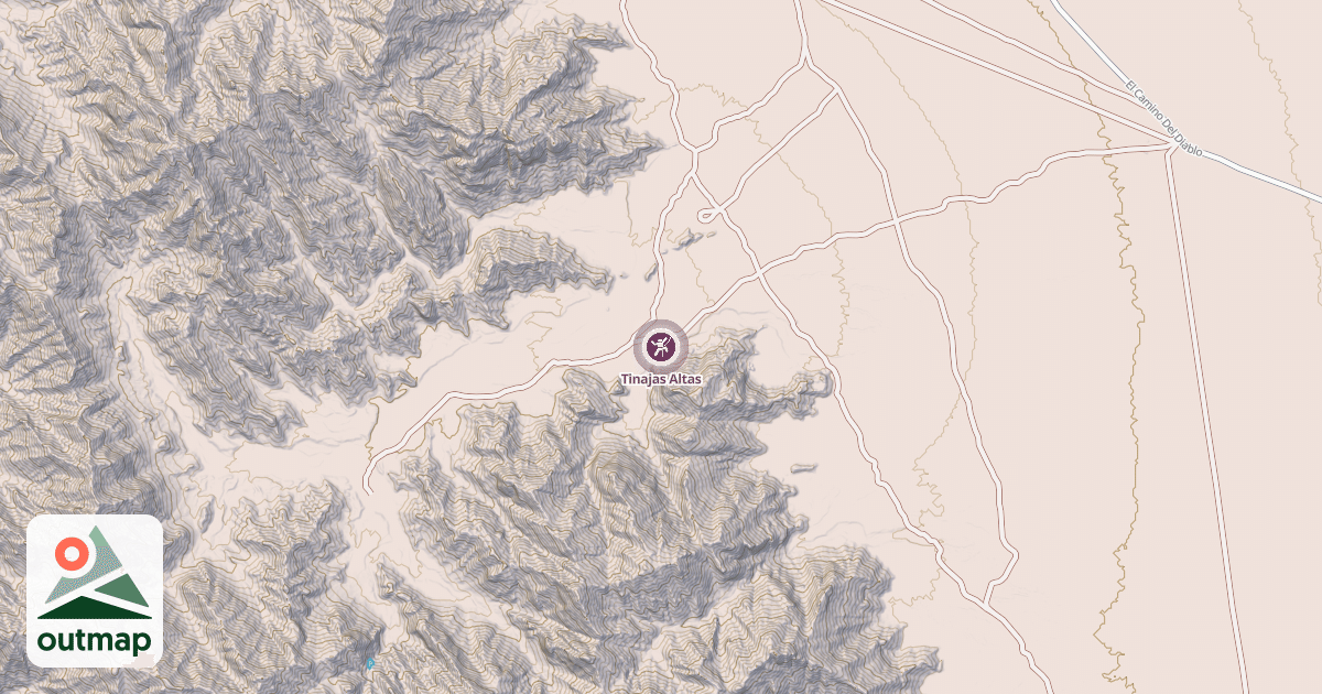 Map of Tinajas Altas