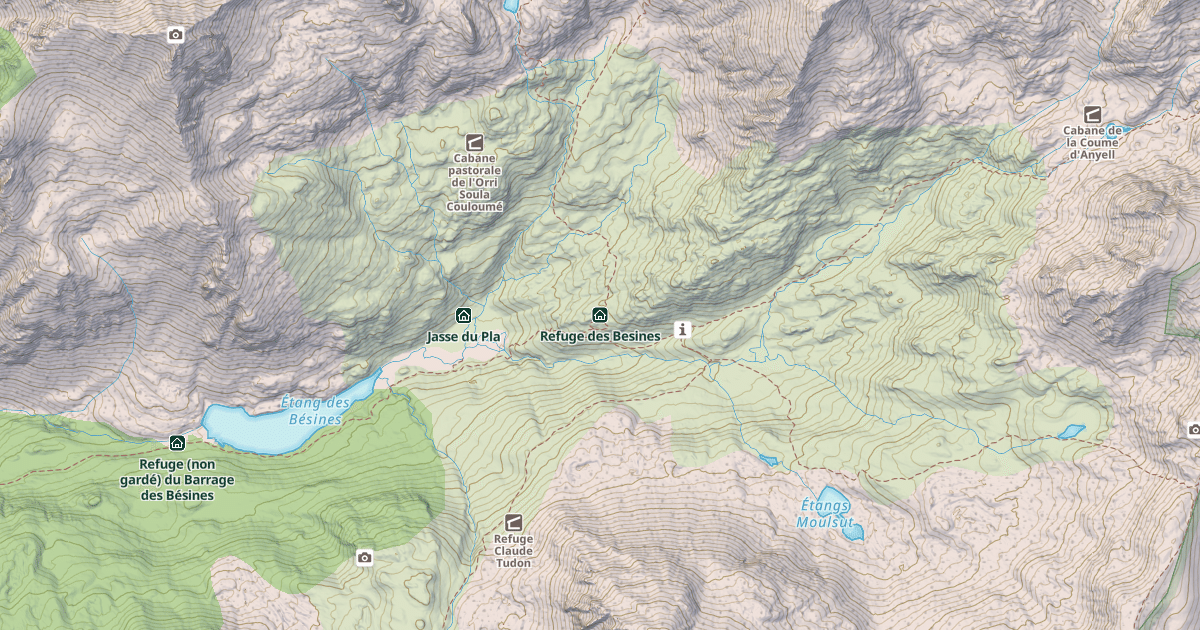 Map preview of Refuge des Besines