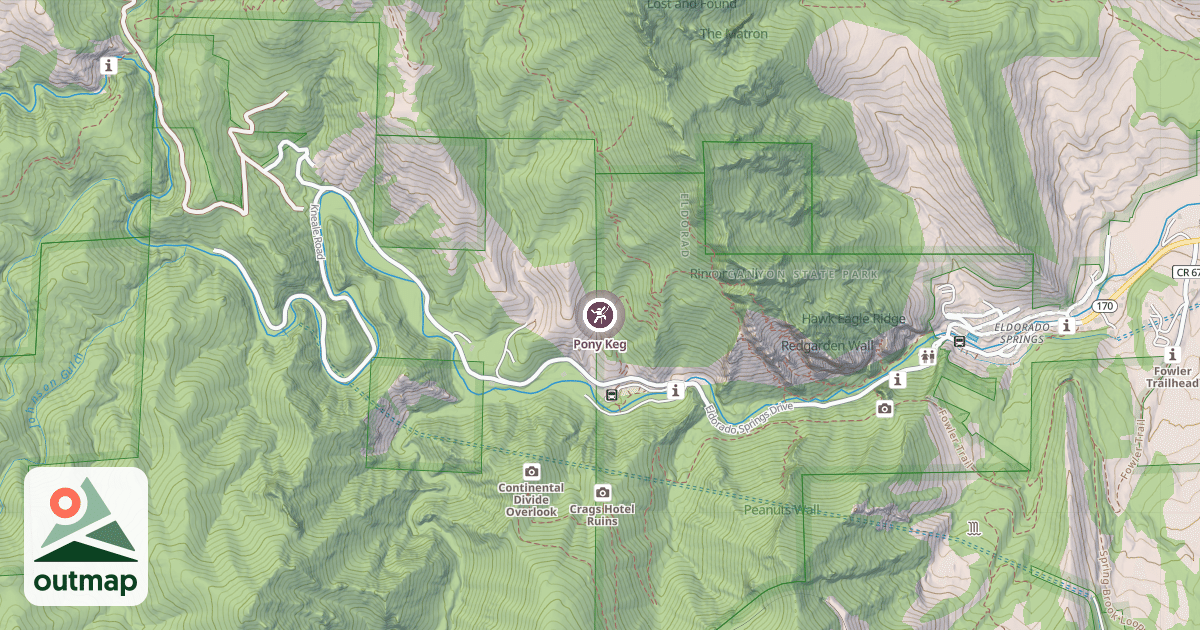 Map of Pony Keg