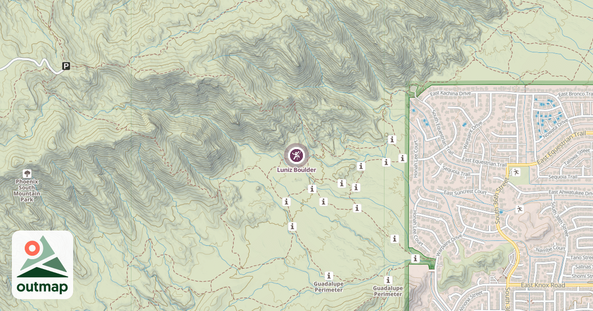 Map of Luniz Boulder