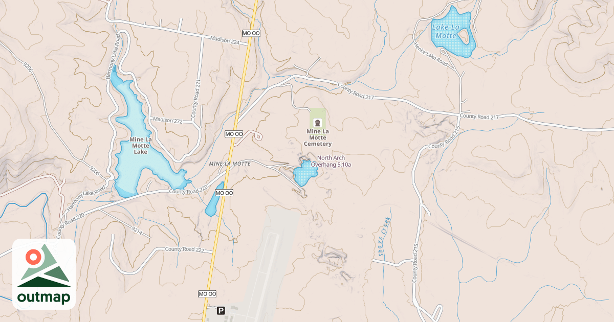 Map of North Arch Overhang