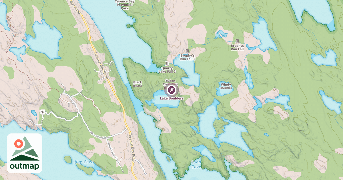 Map of Lake Boulders