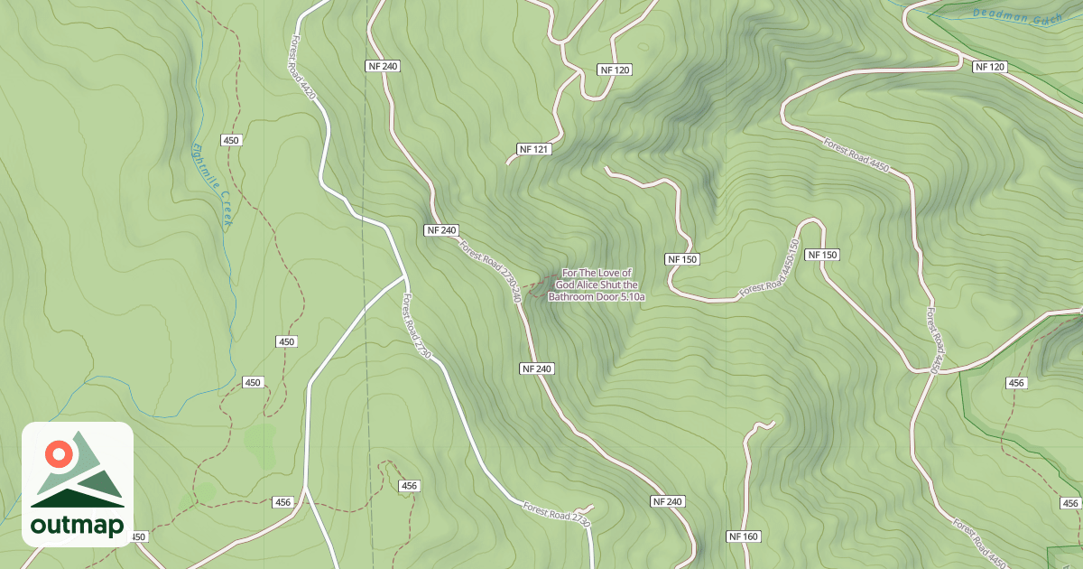 Map of For The Love of God Alice Shut the Bathroom Door