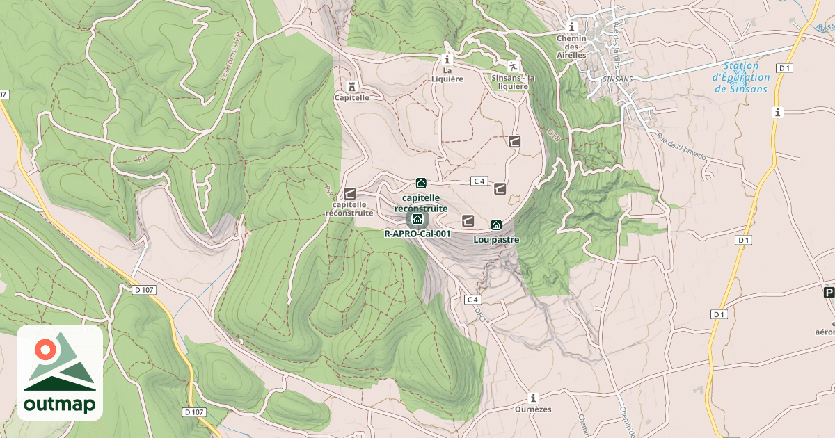 Map of R-APRO-Cal-001