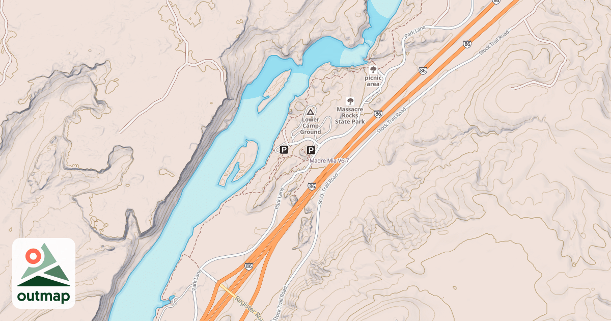 Map of Madre Mia
