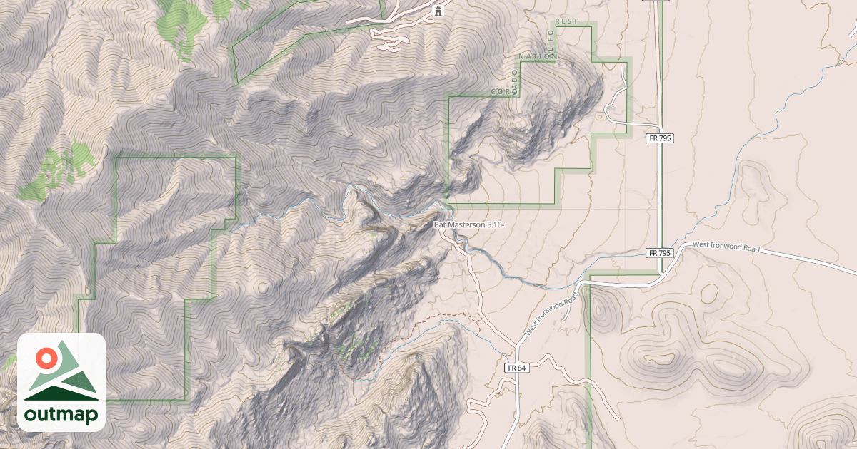 Map of Bat Masterson