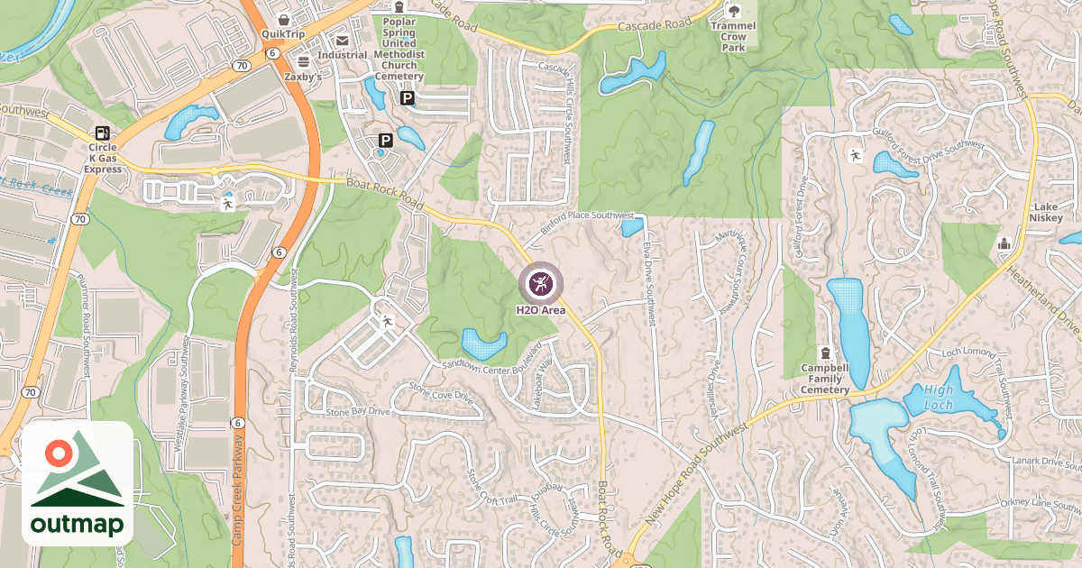 Map of H2O Area