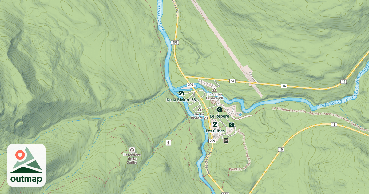 Map of De la Rivière 55