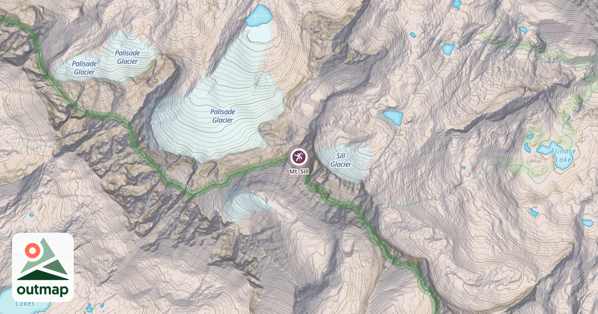 Map of Mt. Sill