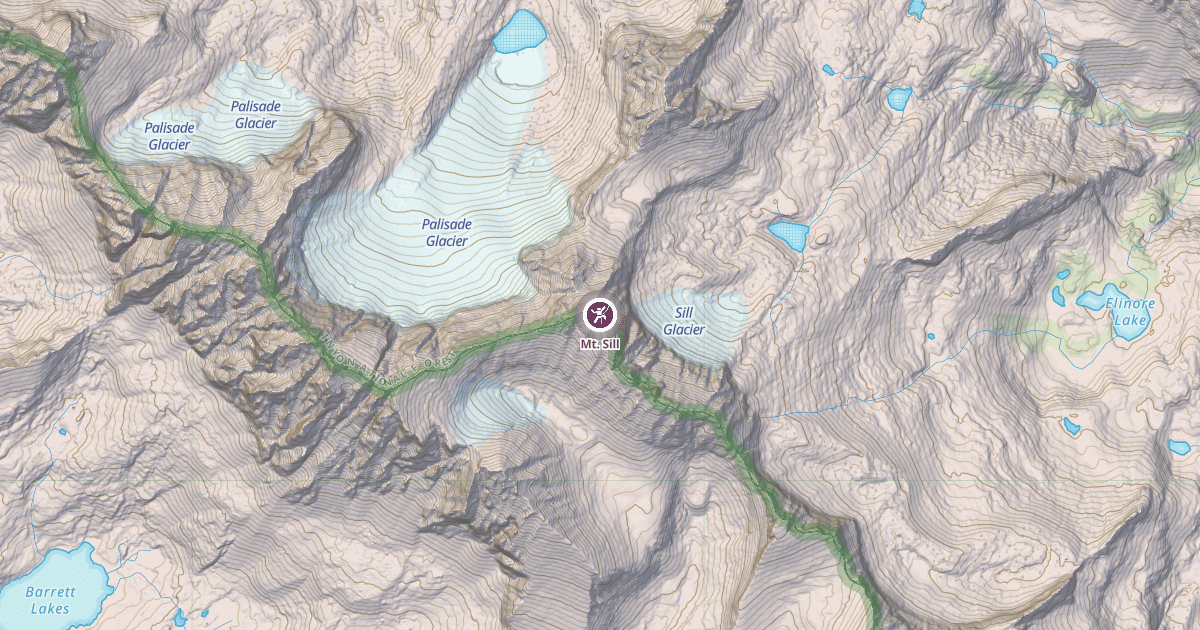 Map preview of Mt. Sill