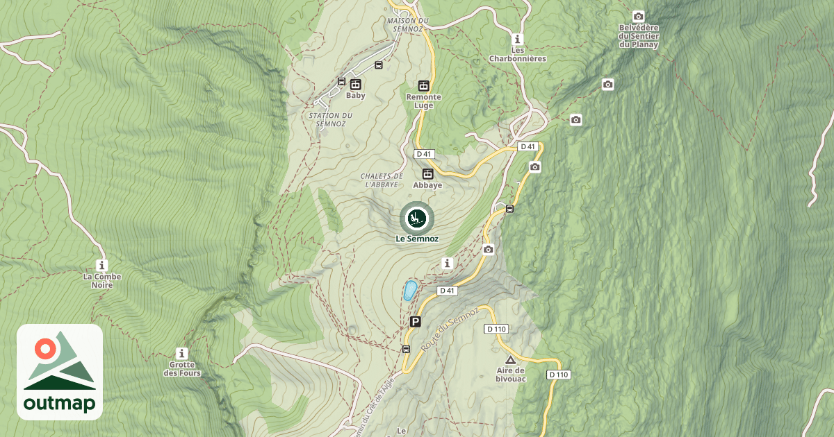 Map of Le Semnoz