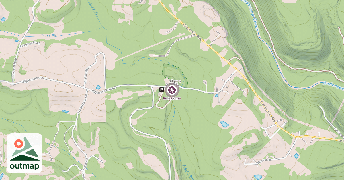 Map of Pine Coffin