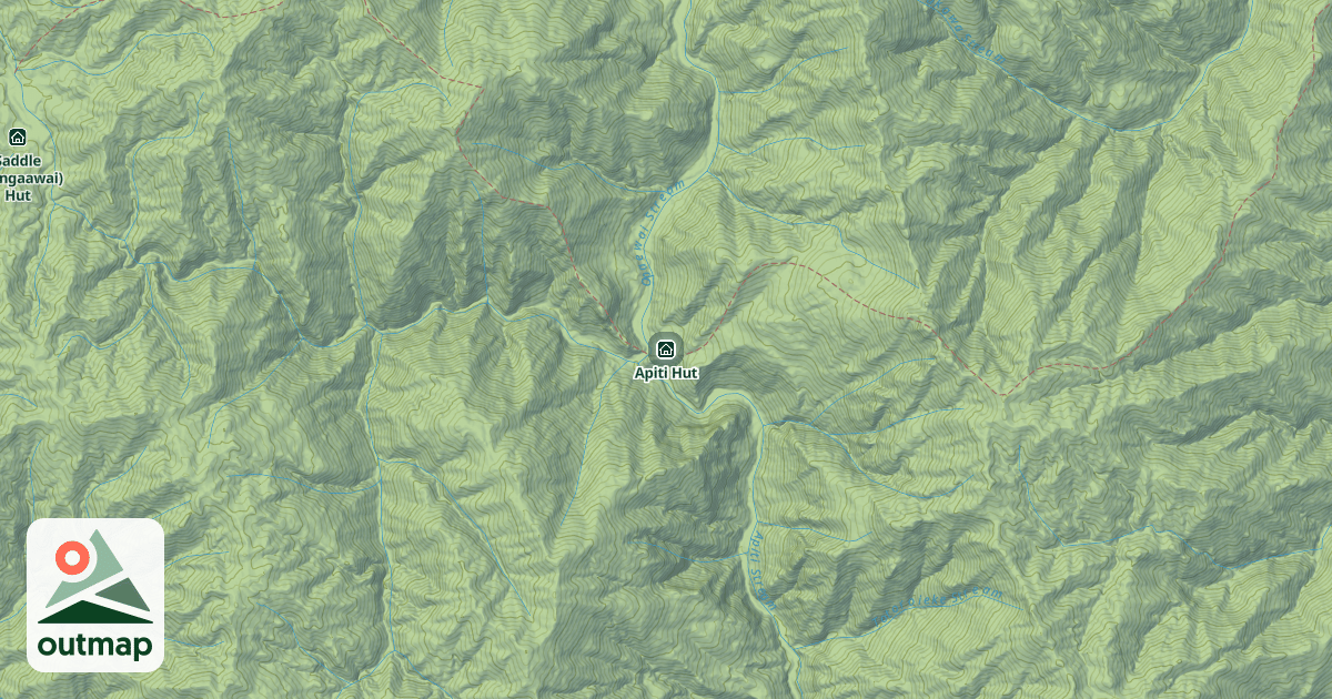 Map of Apiti Hut