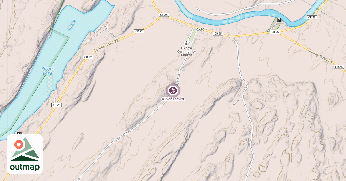 Map of Oliver Leavitt