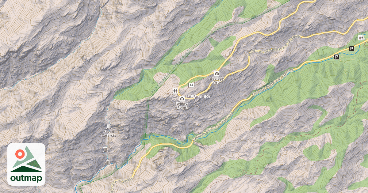 Map of East Face