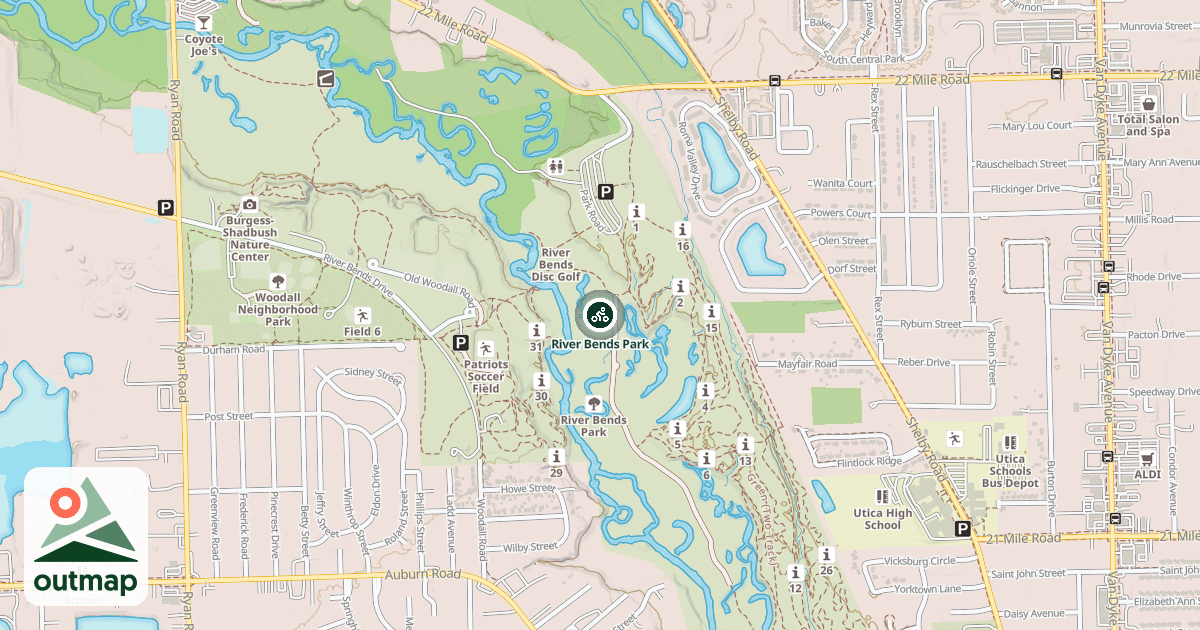 Map of River Bends Park