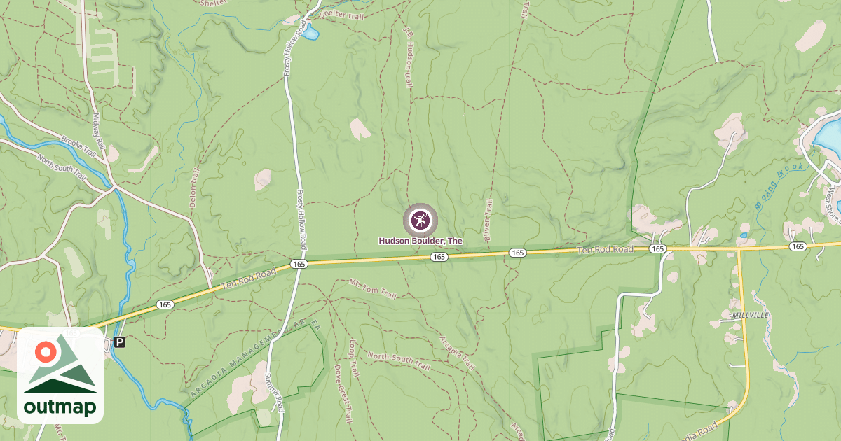 Map of Hudson Boulder, The