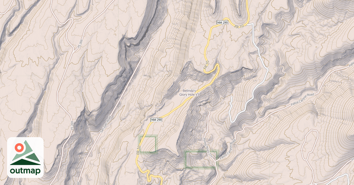 Map of Belinda's Glory Hole