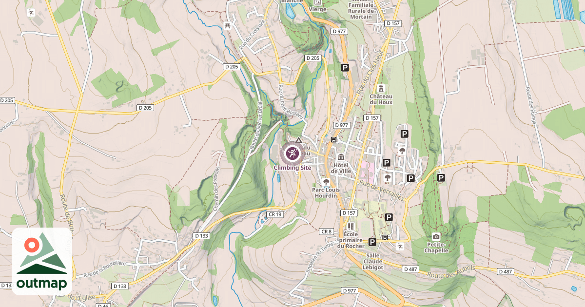 Map of Climbing Site
