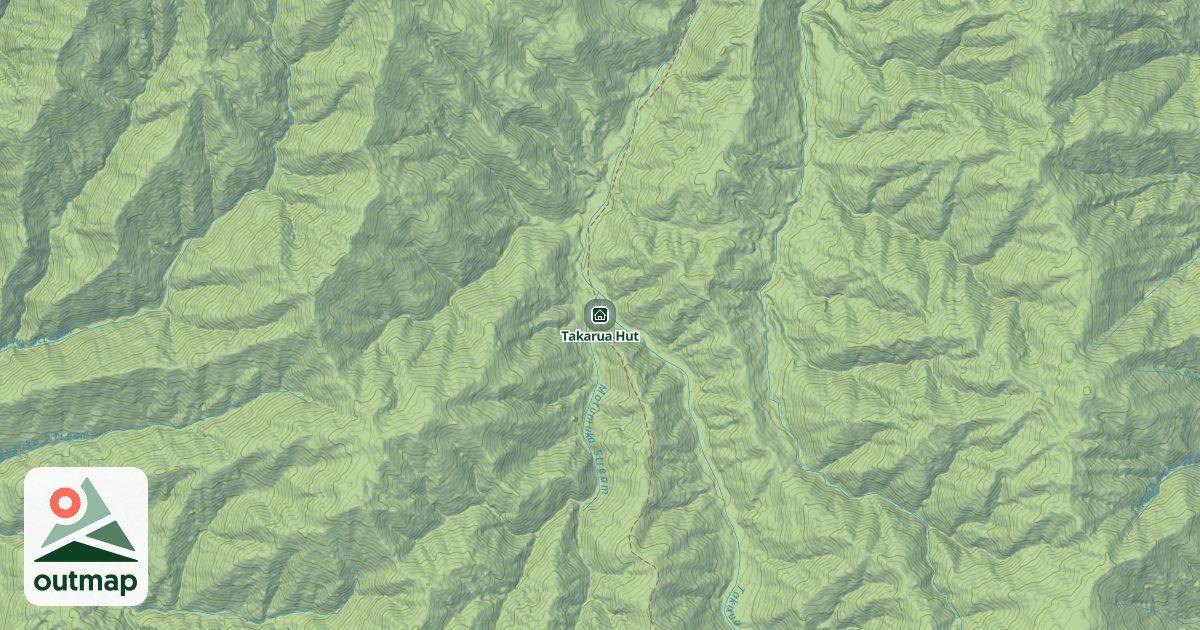 Map of Takarua Hut