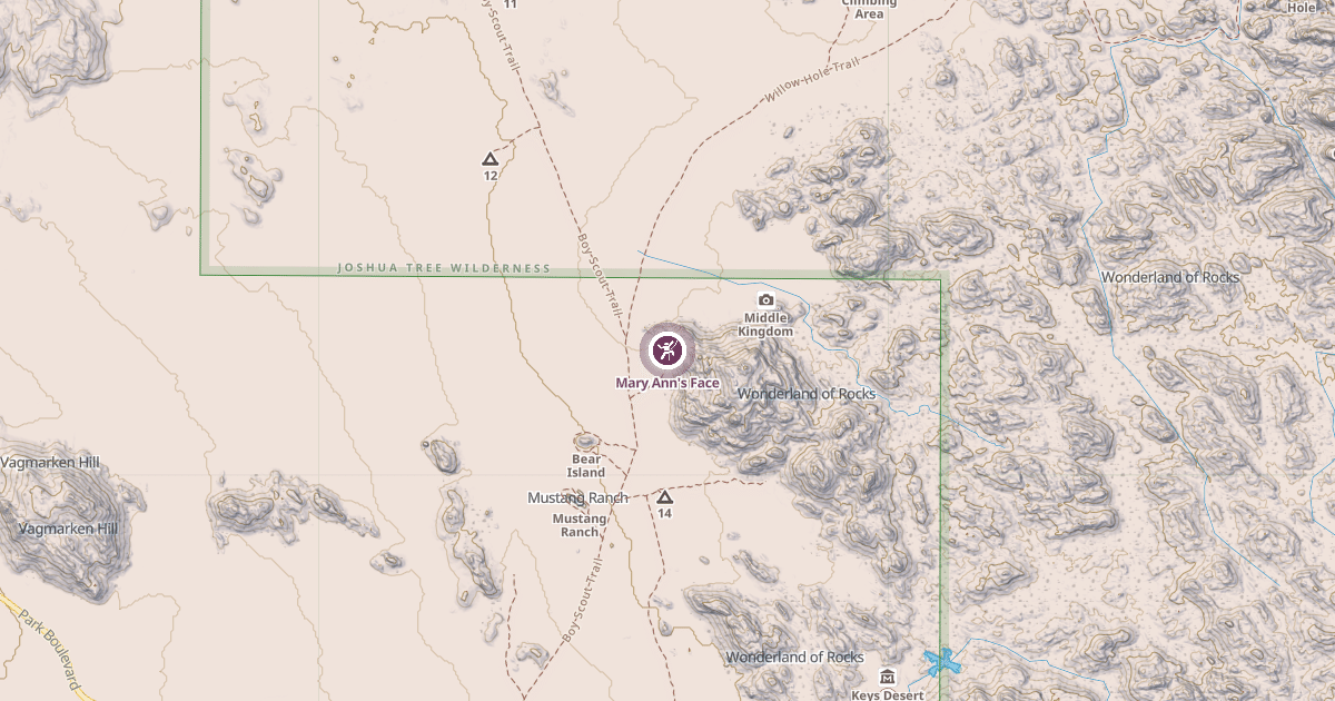 Map preview of Mary Ann's Face