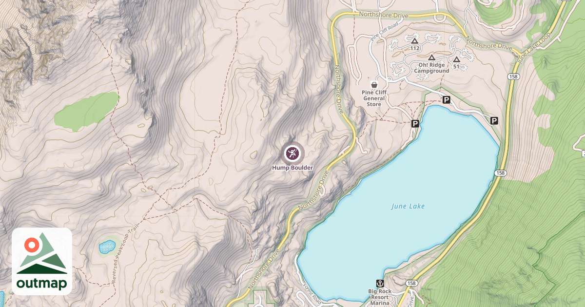 Map of Hump Boulder
