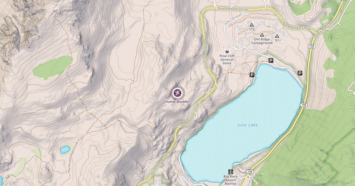Map preview of Hump Boulder