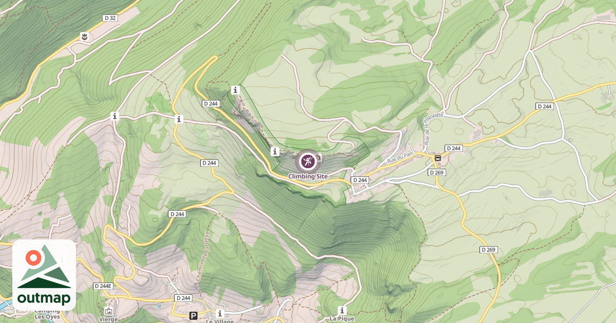 Map of Climbing Site