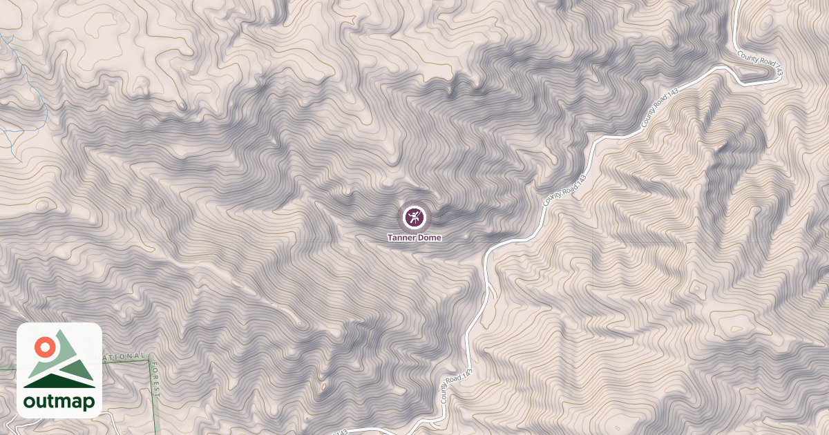 Map of Tanner Dome