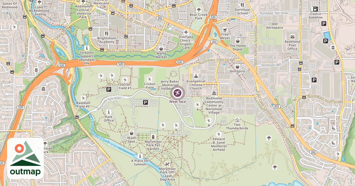Map of West face