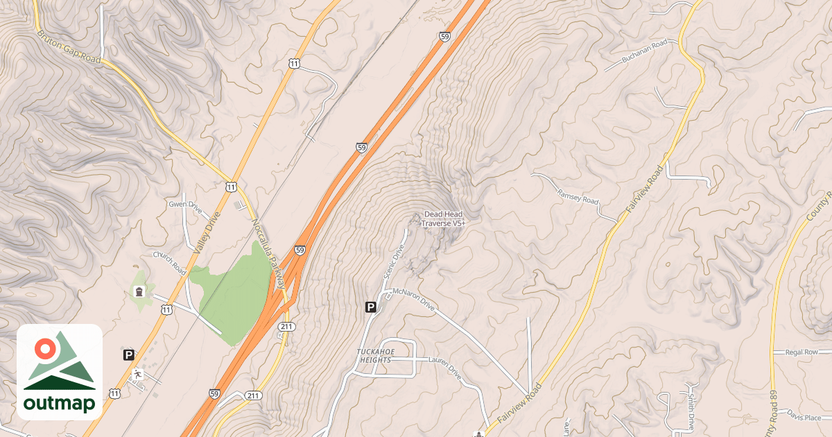 Map of Dead Head Traverse