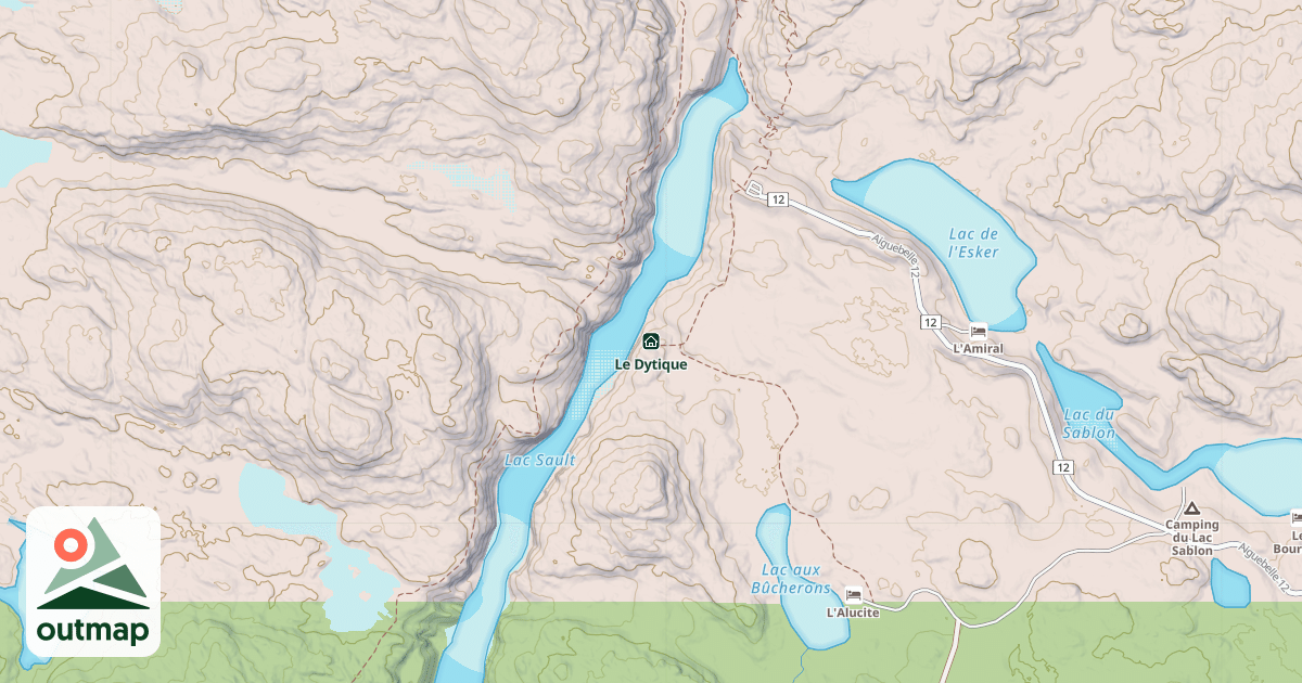 Map of Le Dytique